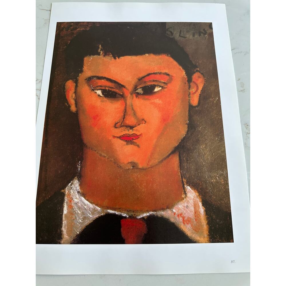 Modigliani, Moise Kisling, Painting, Print, Portrait, Art, ~ 250626-WH 365